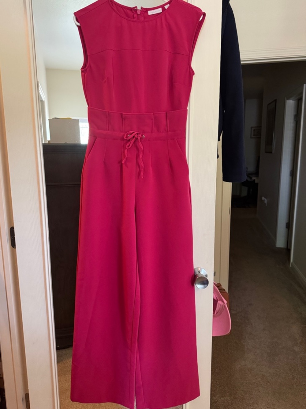 New York & Company Fuchsia Jumpsuit